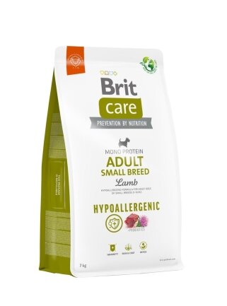 Корм для собак малих порід Brit Care Dog Hypoallergenic Adult Small Breed гіпоалергенний з ягням, 7 кг