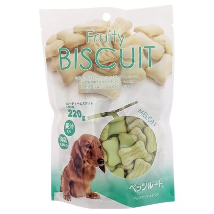 DoggyMan Biscuit Melon ДОГГІМЕН БІСКВІТ ДИНЯ фруктове печиво, ласощі для собак 0,22 кг