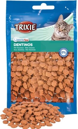 Вітамінізовані ласощі Trixie Denta Fun Dentinos для котів, для зубів, 50 г — Фото 1