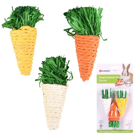 Flamingo Small Carrots ФЛАМІНГО МОРКВА іграшка для гризунів 3,5х9 см