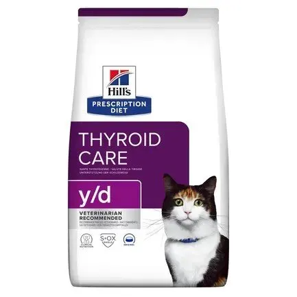 Hill’s Prescription Diet y/d Сухий корм для котів для догляду за щитоподібною залозою, 3 кг