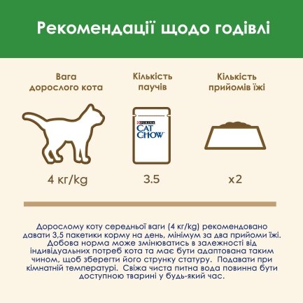 Вологий корм CAT CHOW Sterilised для дорослих котів після стерилізації шматочки у підливці з куркою та баклажанами 85 г — Фото 8