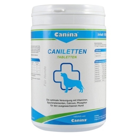 Вітаміни Canina Caniletten комплекс для дорослих собак, 1000 г (500 табл)