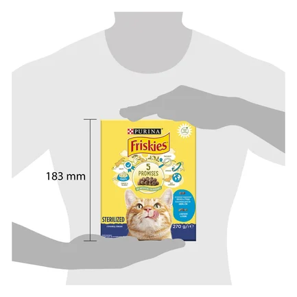 Сухий корм FRISKIES Sterilized для дорослих котів після стерилізації з лососем, тунцем та овочами 270 г: додаткове фото 3