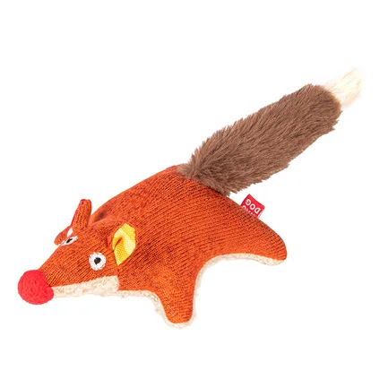 Іграшка для собак WAUDOG Fun Plush Лисиця, трикотаж, Ш 4 см, Д 14 см, S: додаткове фото 2