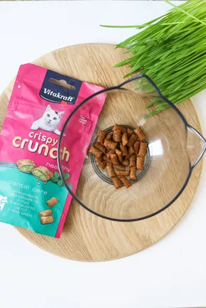 Хрусткі подушечки Vitakraft Crispy Crunch для котів, м’ята, 60 г: додаткове фото 5