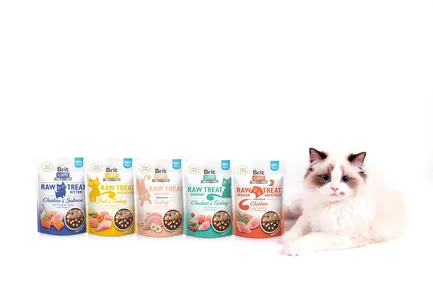 Ласощі для кошенят Brit Raw Treat Kitten Freeze-dried з куркою і лососем, 40 г — Фото 5