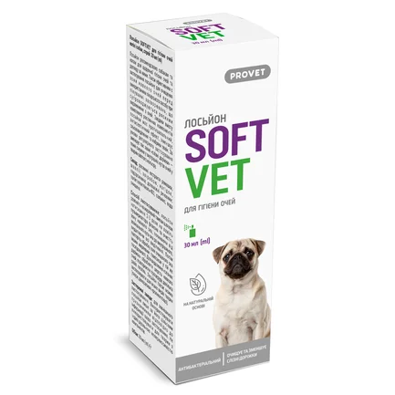 Лосьйон PROVET SOFTVET для гігієни очей котів і собак 30 мл: додаткове фото 4