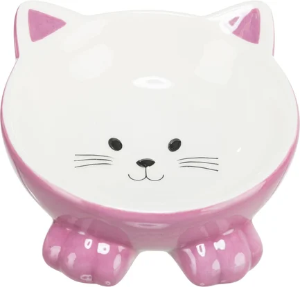 Миска Trixie Котик для котів, ергономічна, керамічна, 14 см, 150 мл