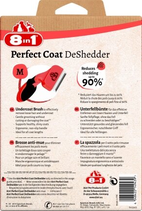 Дешеддер 8in1 Perfect Coat для вичісування собак, розмір M, 6,5 см — Фото 3