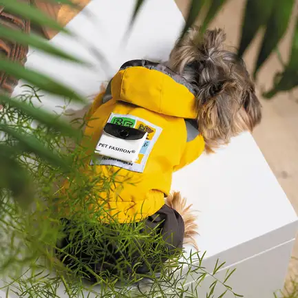 Дощовик Pet Fashion «Elsa» для дівчаток, розмір S, жовтий (лімітована серія): додаткове фото 6