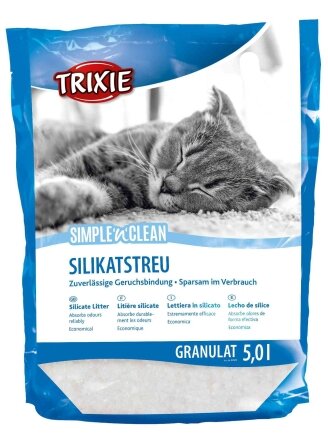 Наповнювач Trixie Simple&amp;Clean для котів, сілікагелевий, 5 л