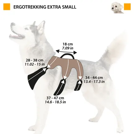 Ferplast ERGOTREKKING XS HARNESS BROWM Ергономічна шлея для собак: додаткове фото 2