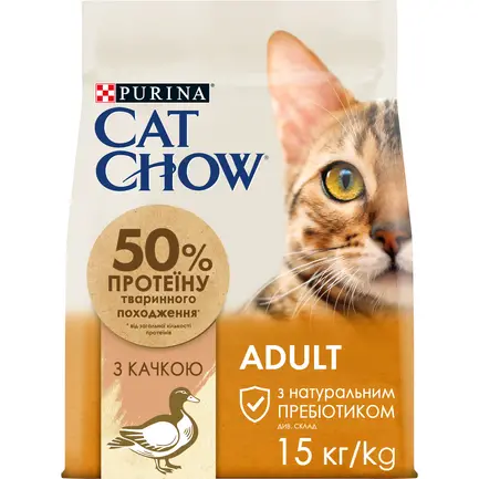 Сухий корм CAT CHOW Adult для дорослих котів з качкою 15 кг: додаткове фото 5