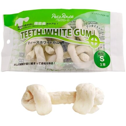 Petz Route Teeth White Gum ПЕТС РУТ КІСТКА ДЛЯ ЧИЩЕННЯ ЗУБІВ жувальні ласощі для собак S