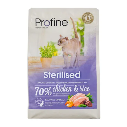 Сухий корм Profine Sterilised для стерилізованих котів, з куркою та рисом, 2 кг: додаткове фото 3