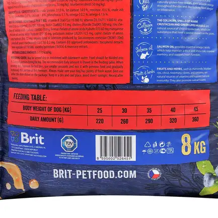 Сухий корм Brit Premium Dog Adult L для дорослих собак великих порід, з куркою, 8 кг: додаткове фото 5