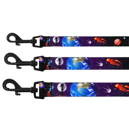 Повідець для Собак Bronzedog Urban Cosmos Нейлоновий Чорний L: додаткове фото 2