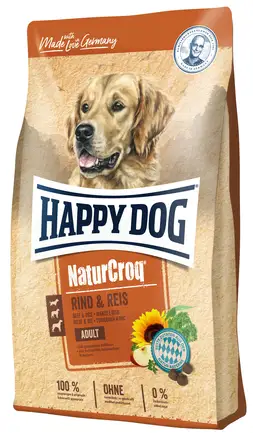 Сухий корм Happy Dog Naturcroq Rind &amp; Reis для дорослих собак всіх порід з яловичиною та рисом, 15 кг, 60517