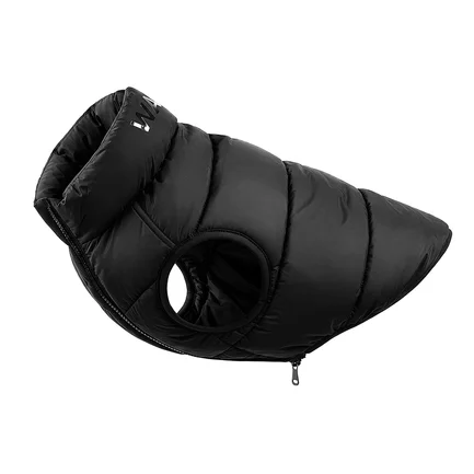 Курточка для собак WAUDOG Re-clothes двостороння, L55, A 52-55, B 77-79, C 50-55, чорний