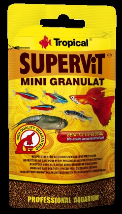 Сухий корм Tropical Supervit Mini Granulat для акваріумних риб, 10 г (гранули)