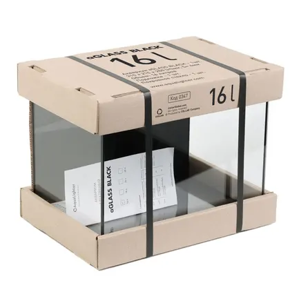 Акваріум aGLASS Black 16л (31*21.5*25): додаткове фото 2