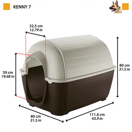 Ferplast KENNY 07 Буда для собаки, пластик: додаткове фото 2