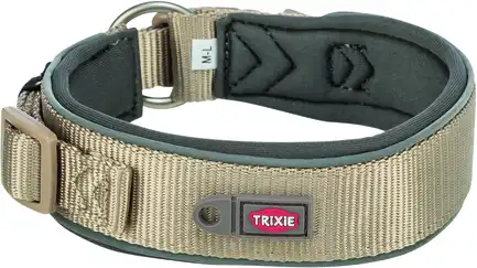 Нашийник Trixie Premium екстраширокий для собак M–L 40–48 см 40 мм пісочно-сірий: додаткове фото 5