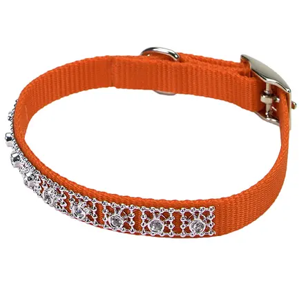 Coastal Jeweled КОСТАЛ нашийник зі стразами для собак Апельсиновий