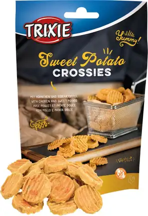 Ласощі Trixie Sweet Potato Crossies для собак, з куркою та солодкою картоплею, 100 г