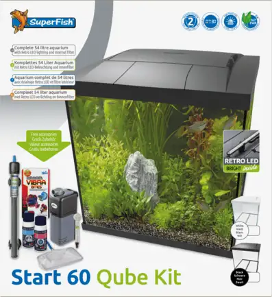 Акваріумний комплект - SF START QUBE 60 KIT BLACK (A4052360): додаткове фото 2