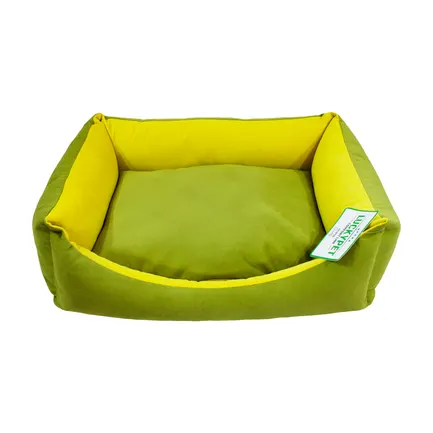 Лежак Ліра-new №1 зелений+жовтий, Luсky Pet, 40х50х16: додаткове фото 2
