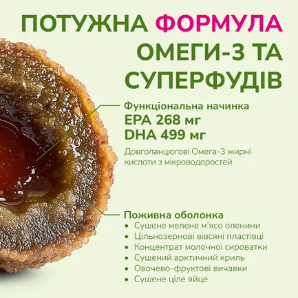 LK Baits Pet Nutrigo Omega-3 Algae Mini Функціональні ласощі для собак дрібних порід з олією водоростей (Ø 15 мм), 75 г: додаткове фото 5