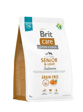 Сухий корм Brit Care Dog Grain-free Senior & Light для старіючих собак, беззерновий з лососем, 3 кг