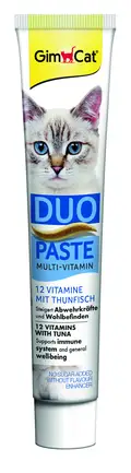 Паста для котів GimCat DUO PASTE Multi-vitamin 12 vitamins with tuna 12 вітамінів та тунець, 50 г: додаткове фото 2