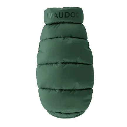 Курточка для собак WAUDOG Re-clothes двостороння, M50, A 45-50, B 76-78, C 55-60, смарагдовий: додаткове фото 4