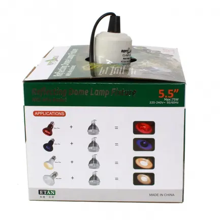 Світильник рефлекторний із захисною сіткою Repti-Zoo 75W (RL01): додаткове фото 7