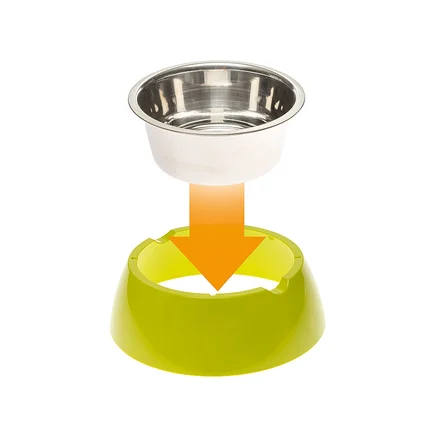 Ferplast JOLIE SM GREEN BOWL Годівниця, пластик, метал: додаткове фото 6