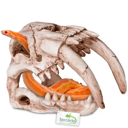 Декорація череп тигра Terrario Sabertooth Skull 13x8,5x11см (15911): додаткове фото 7