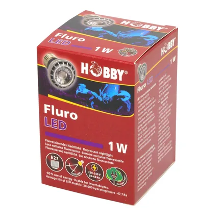 Ультрафіолетова лампа LED для тераріумів Hobby Fluro LED 1 W (37600): додаткове фото 7