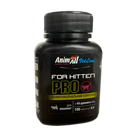 Вітаміни AnimAll VetLine for Kitten PRO для кошенят з 45-денного віку 0.5 г × 100 табл
