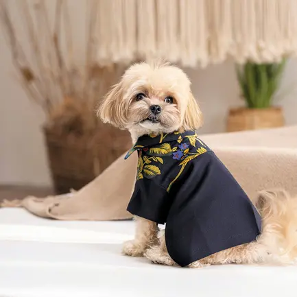 Сорочка Pet Fashion Тарас для собак синя М: додаткове фото 4
