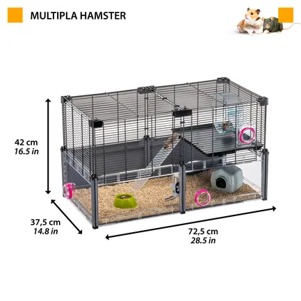 Ferplast CAGE MULTIPLA HAMSTER BLACK — Фото 1