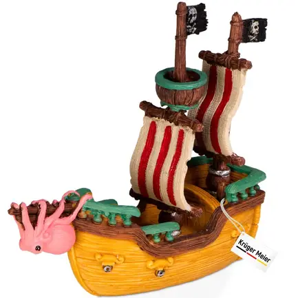 Декорація піратський корабель Kruger Meier Pirate Ship S 16x6x15см (16614): додаткове фото 3