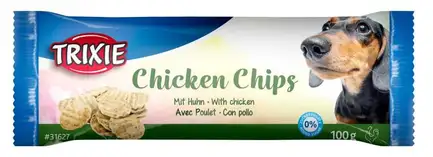 Ласощі Trixie Chicken Chips для собак, зі смаком курки, d 4 см, 100 г