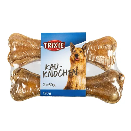 Кісточка Trixie для чищення зубів собак, пресована, з рубцем, 12 см, 60 г, 2 шт