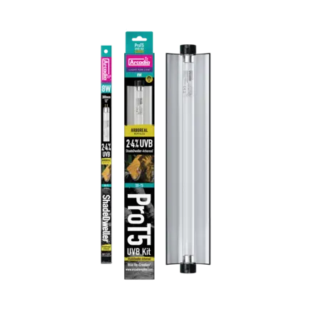 ARCADIA PRO T5 UVB KIT SHADEDWELLER ARBOREAL 2,4% UVB 8 WATT (R2100345) ультрафіолетова лампа для рептилій: додаткове фото 3