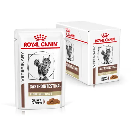 Дієтичний вологий корм Royal Canin GASTROINTESTINAL FIBRE RESPONSE CAT для котів 85 г: додаткове фото 2