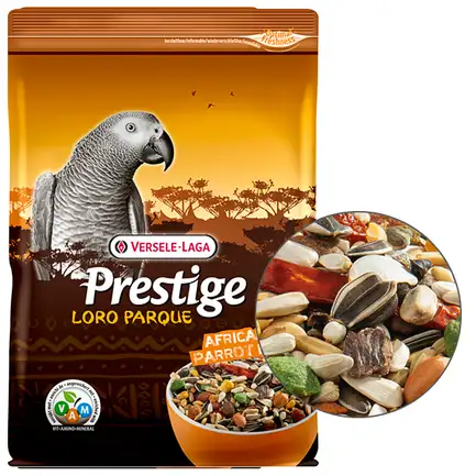 Versele-Laga Prestige Loro Parque African Parrot Mix ВЕРСЕЛЕ-ЛАГА ПРЕСТИЖ ЛОРО ПАРК АФРИКАНСЬКИЙ ПАПУГА повнораціонний корм для середніх та великих африканських папуг 1 кг