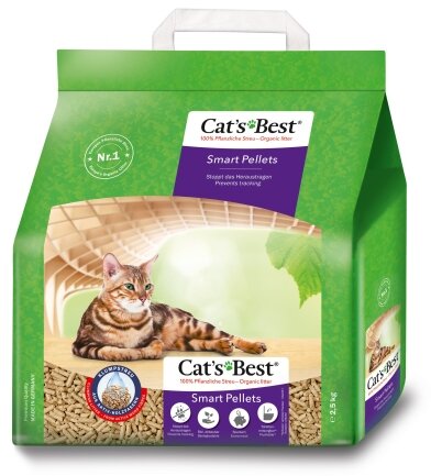 Наповнювач Cat’s Best Smart Pellets для котячого туалету, деревний, 5л/2.5кг